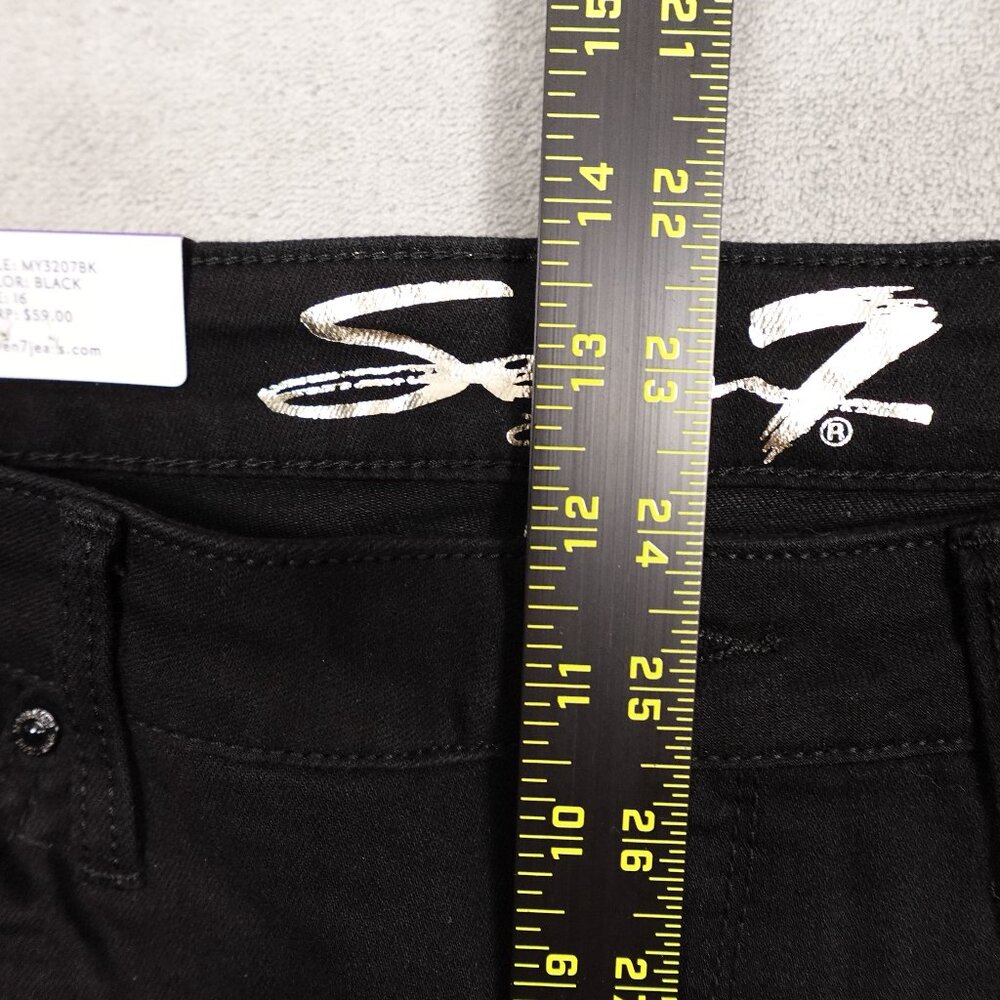 NWT Seven7 black jean shorts sunset bermuda 16 - Picture 5 of 11